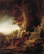 REMBRANDT Harmenszoon van Rijn The Risen Christ Appearing to Mary Magdalene oil painting picture wholesale